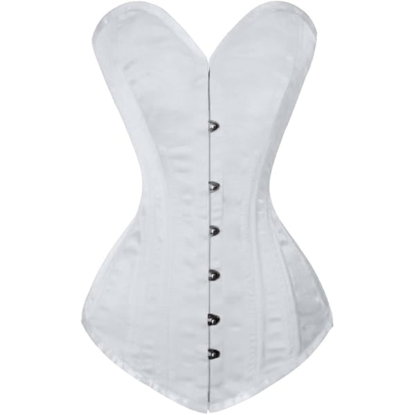 Amazon.com: Top Drawer White Satin w/White Lace Overlay